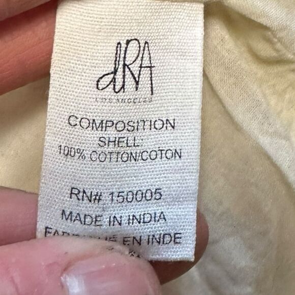 dRA LOS ANGELES Women’s Cream & Navy Textured Short Sleeve Shift Dress Size XS - Picture 4 of 6